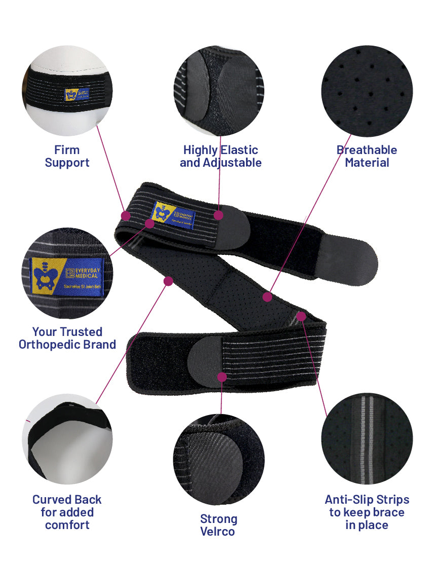 SI Joint Belt - Sacroiliac Hip Brace - Firm-Everyday Medical
