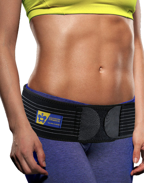 Sacroiliac Compression Brace | Si Joint Pain Relief Belt with Hip Support Pads