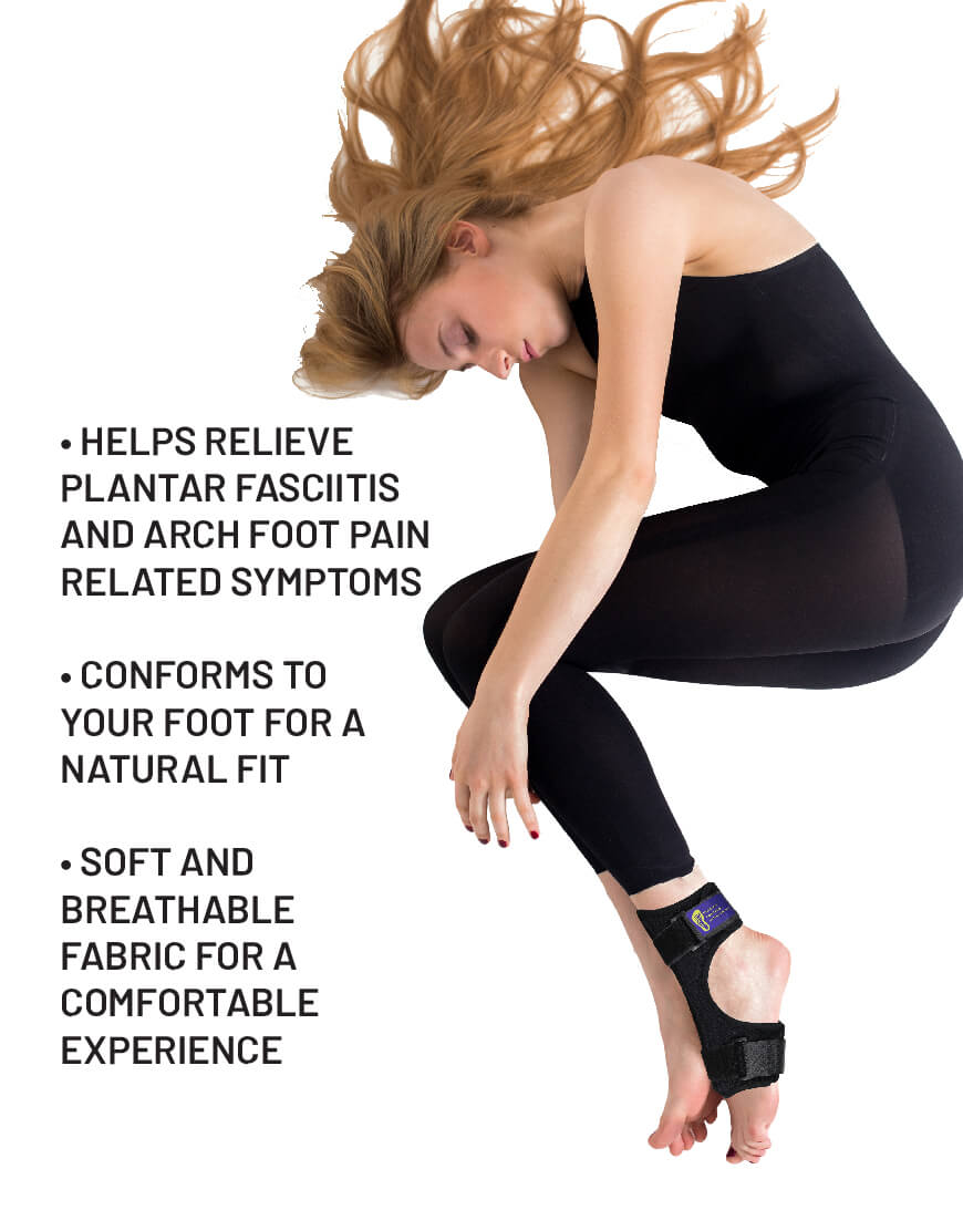 Plantar Fasciitis Night Splint - Rigid - Black-Everyday Medical