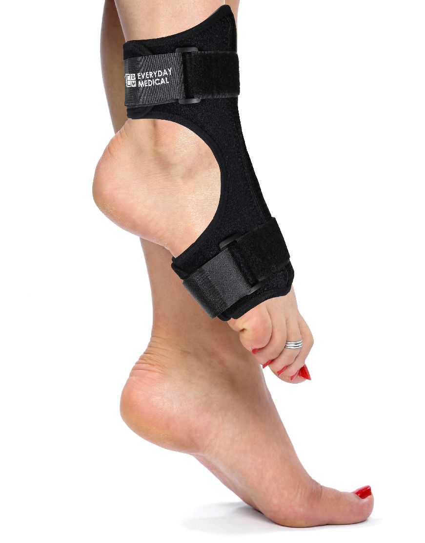 Plantar Fasciitis Night Splint - Rigid - Black-Everyday Medical