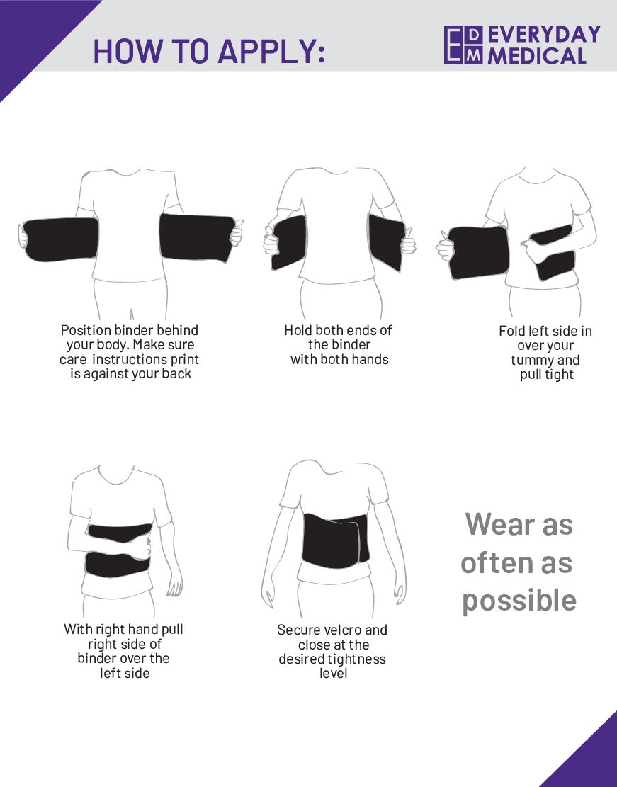 Post Surgery Abdominal Binder-Everyday Medical
