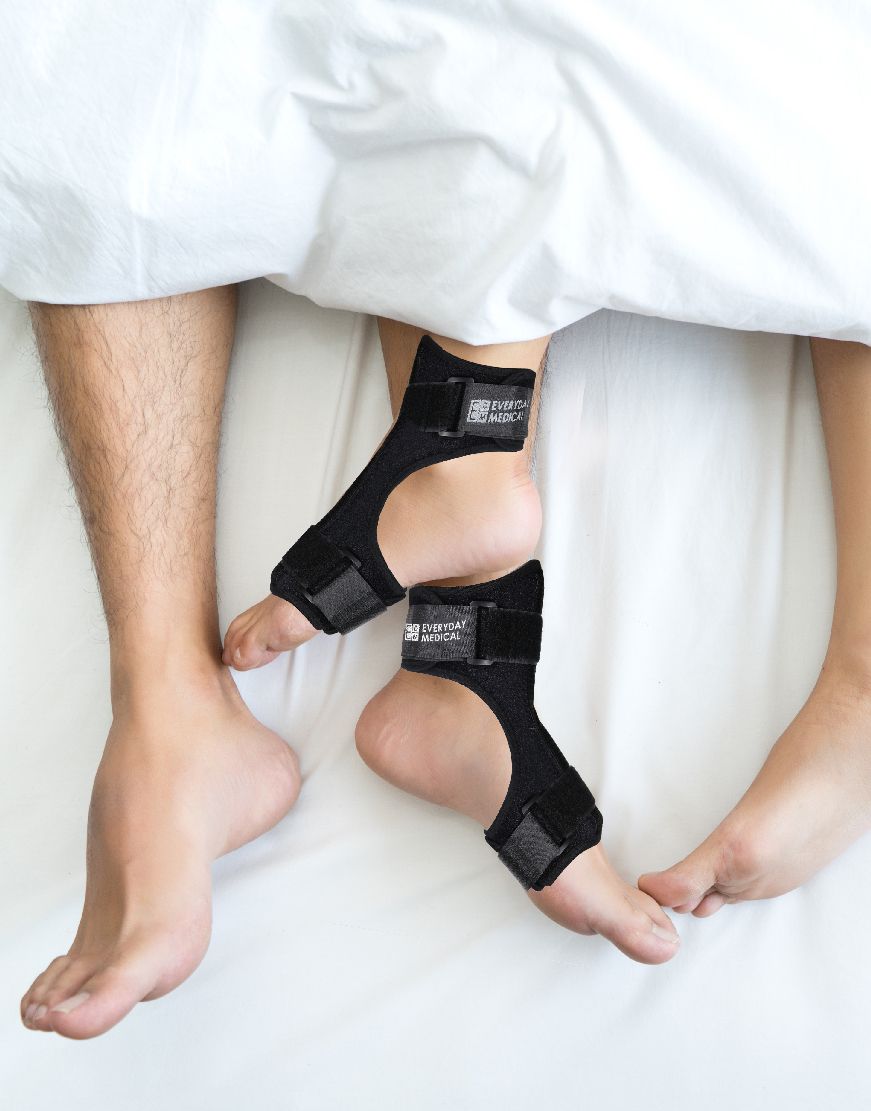 Plantar Fasciitis Night Splint - Rigid - Black-Everyday Medical